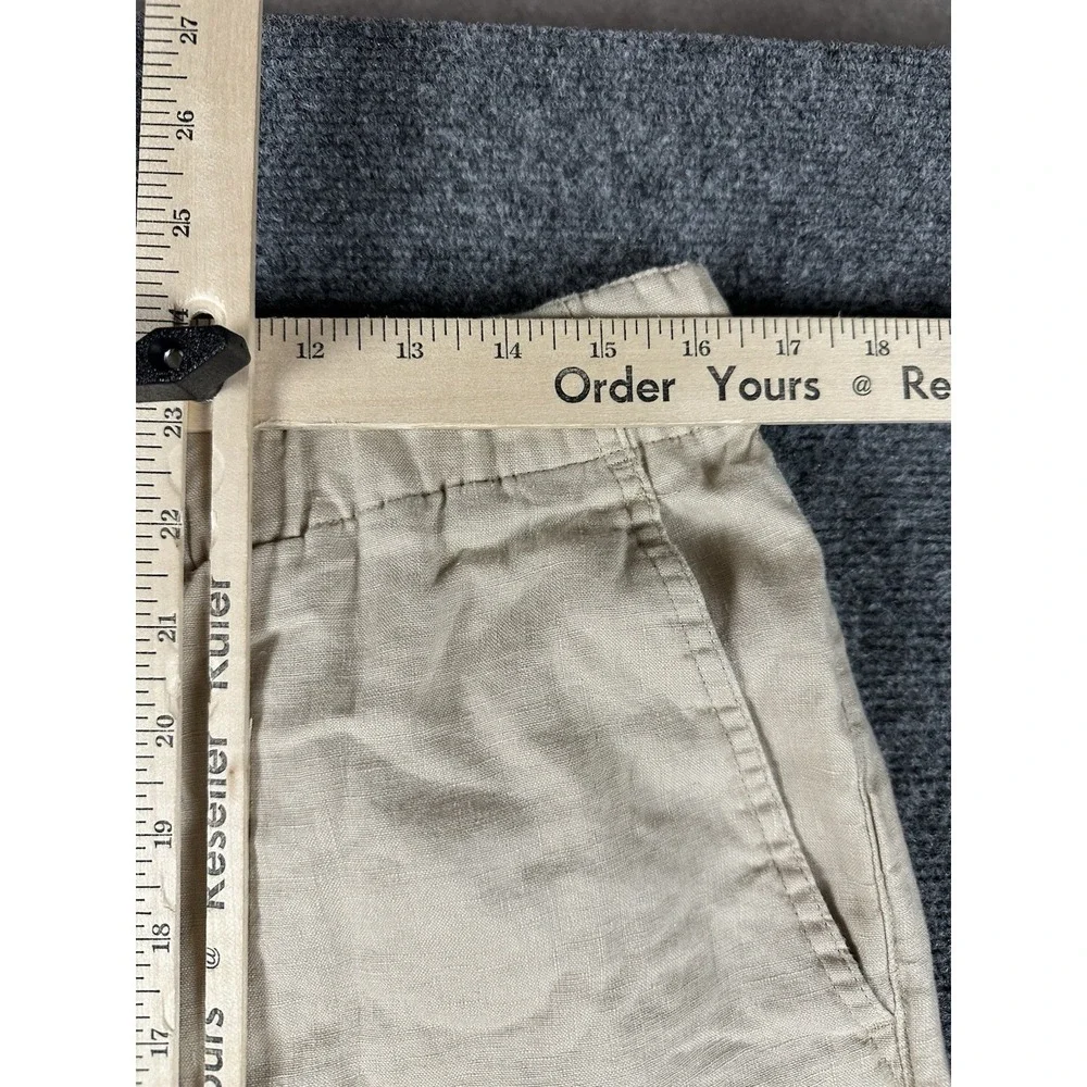 Quince 100% European Linen Drawstring Beach Pants Driftwood Chambray Mens L